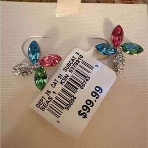 Elegant Multicolor Crystal Earrings